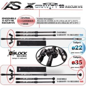 ARC SYSTÈME - ENSEMBLE X-GRAVITY 18 RECURVE